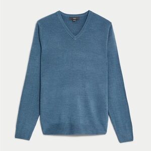 M&S Cashmilon sweater light cerulean Blue